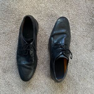 Cole Haan Black Leather Oxfords